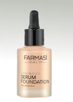 Инновационная сияющая тональная сыворотка farmasi luminous serum2 фото