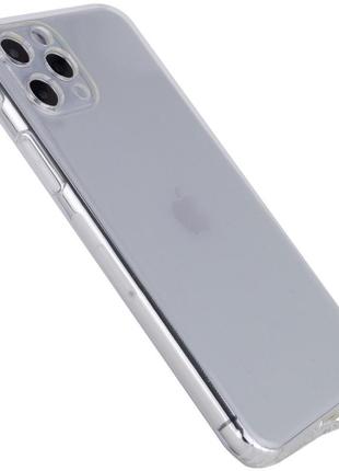 Прозрачный силиконовый чехол с заглушками getman для iphone 11 pro / айфон 11 про2 фото