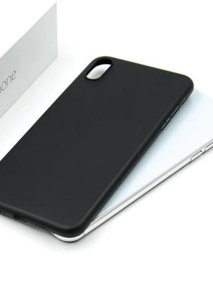 Чохол ультра тонкий pp 0.18 мм для айфон xs | iphone x black top quality