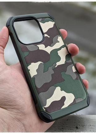 Чохол для iphone 14 pro протиударний бампер military камуфляж