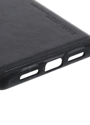 Google pixel 6a защитный чехол x-level leather back cover black6 фото