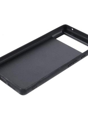 Google pixel 6a защитный чехол x-level leather back cover black7 фото