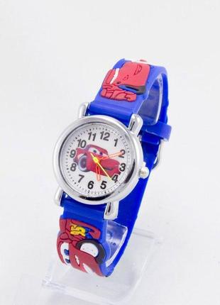 Дитячий наручний годинник тачки синій (код: ibw643z)
