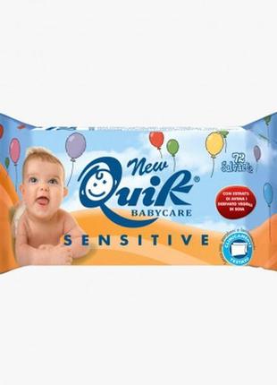 Влажные детские салфетки cardificio italiano quik sensitive 72 шт