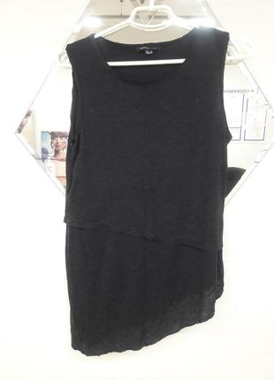 Удлиненная майка туника футболка mango