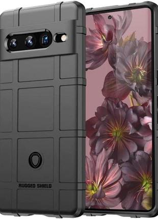 Google pixel пиксель 7 pro противоударный чехол rugged shield black