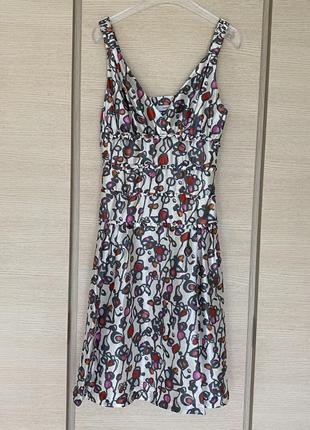 Платье шёлковое миди премиум класса rene lezard размер м