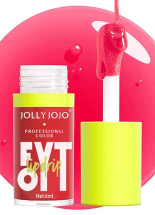 Блеск-масло для губ jolly jojo professional makeup fyt oil lip drip 04 blood rose 4 мл