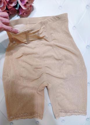 2131 высокие ажурные утягивающие шорты панталоны из утяжкой утягивающие трусы9 фото