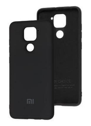 Чохол silicone cover my color full protective для xiaomi redmi note 9 black