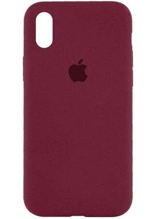 Силіконовий чохол apple silicone case plumb для iphone xr