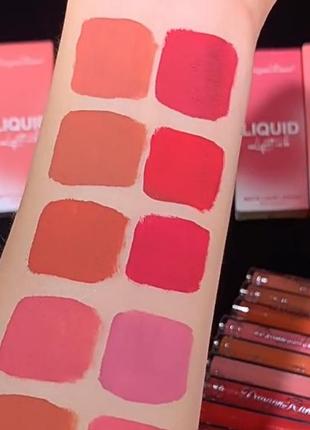 Набор водостойких жидких матовых помад dragon ranee liquid lipstick b 3 шт2 фото