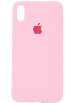Силіконовий чохол apple silicone case light  pink для iphone x/xs