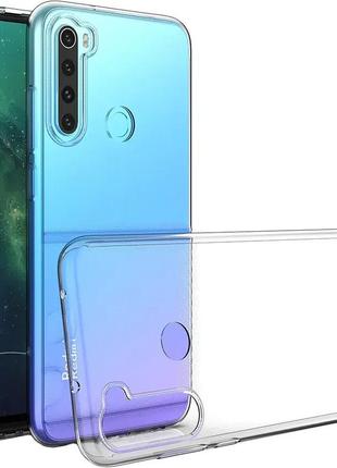 Прозорий силіконовий чохол xiaomi redmi note 8