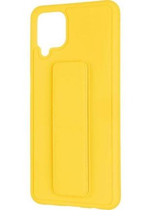 Чохол tourmaline gelius case з підставкою для samsung galaxy a12/m12 yellow2 фото