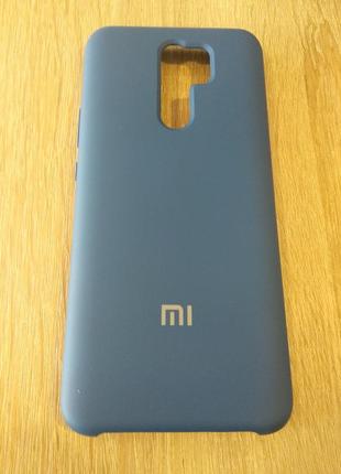 Чохол silicone cover case для xiaomi redmi 9 dark blue