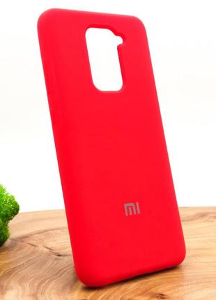 Чохол silicone cover case для xiaomi redmi note 9 red