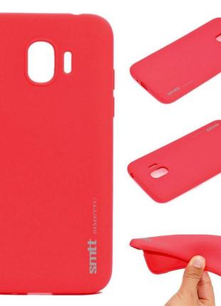 Чехол силиконовый (tpu) smtt накладка для samsung j400f galaxy j4 (2018) red/красный