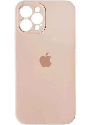 Чохол silicone case full camera для iphone 12/12pro nude