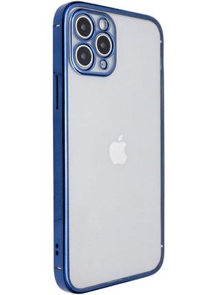 Прозорий силіконовий чохол глянсова окантовка full camera для apple iphone 11 pro max (6.5")