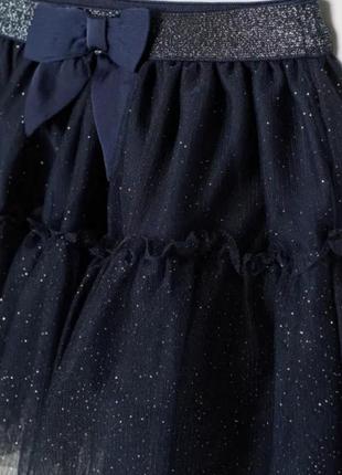 Нарядная фатиновая юбка h&m 4-6лет2 фото