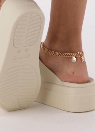 Crocs brooklyn flip в'єтнамки жіночі крокс на платформі.8 фото