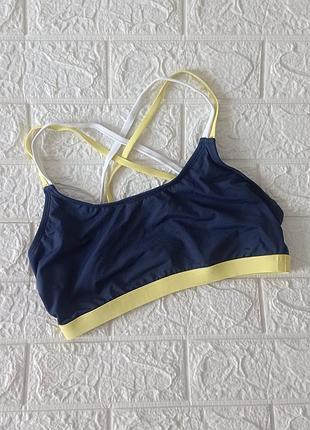 Распродажа! rainbow новый топ спортивный синий р.12 44-46