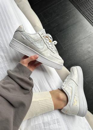 Кроссовки белые nike air force 1 x louis vuitton оригинал2 фото