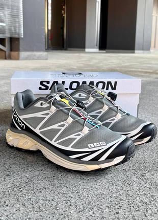 Чоловічі бігові кросівки salomon xt-6 grey