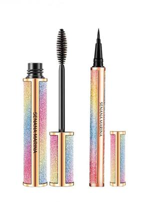 Набор тушь senana starry maskara + подводка senana eyeliner лайнер