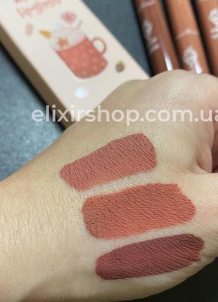 Набір водостійких рідких матових помад dragon ranee matte lipgloss c 3 шт3 фото