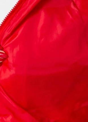Жилетка жіноча, колір червоний3 фото