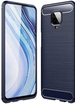 Tpu чехол slim series для xiaomi redmi note 9s / note 9 pro / note 9 pro max blue