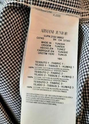 Рубашка для подростка из 100 хлопка armani junior7 фото