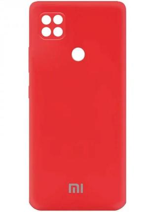 Чохол silicone cover case для xiaomi redmi 9c red