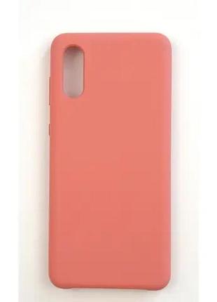 Чохол silicone cover case для samsung a02 / m02  peachpink