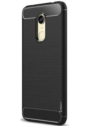 Чохол-накладка ipaky slim anti-fingerprint tpu case xiaomi redmi 5 black1 фото