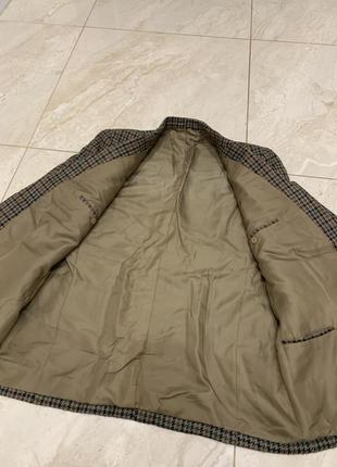 Винтажный шерстяной пиджак жакет блейзер коричневый5 фото