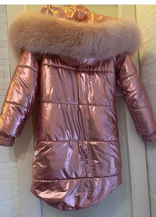 Зимняя куртка для девочки 130-140 см3 фото