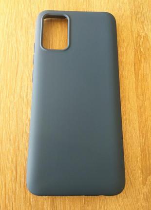 Чохол silicone cover case для samsung a02s blue