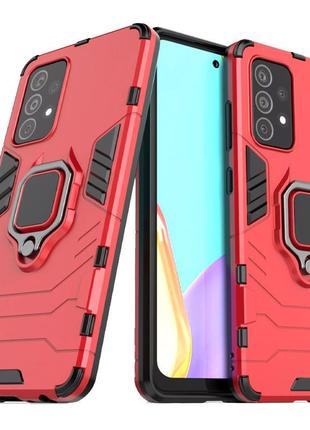 Ударопрочный чехол transformer ring for magnet для samsung galaxy a72 4g / a72 5g red1 фото