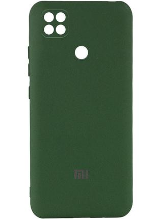 Чохол silicone cover case для xiaomi redmi 9c dark green