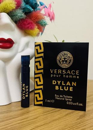 Оригинальный пробник парфюма туалетная вода versace pour homme dylan blue