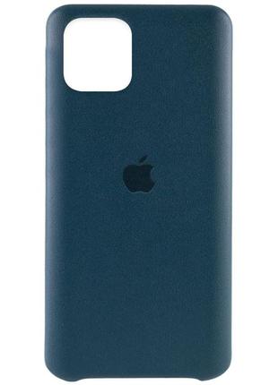 Кожаный чехол ahimsa pu leather case logo (a) для apple iphone 11 pro max (6.5")