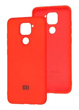 Чохол silicone cover my color full protective для xiaomi redmi note 9 red1 фото
