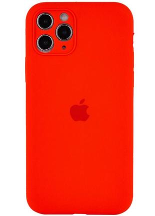 Чохол silicone case full camera для iphone 12/12pro red