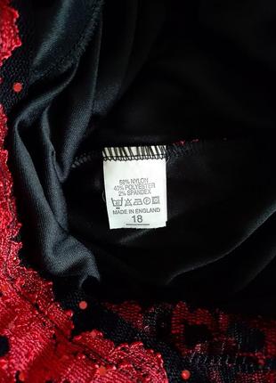 Красивое красное гипюровое платье с подкладкой стрейч10 фото