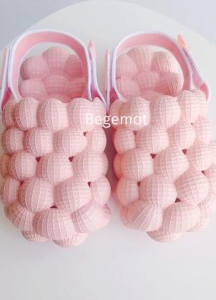 Детские сабо крокс девочке 25-36р пудровый