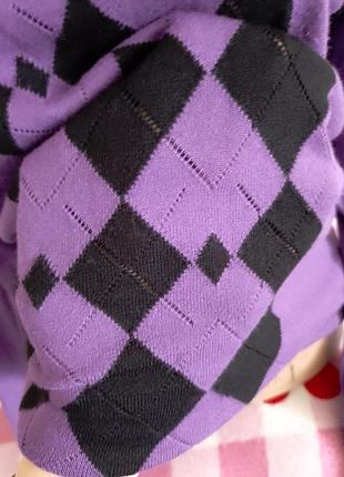 Кофта накидка фиолетовый цвет3 фото