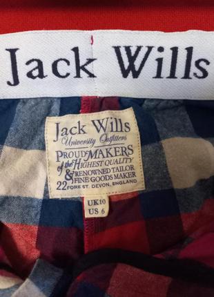 Комфортные яркие домашние штаны jack wills  клетка коттон4 фото